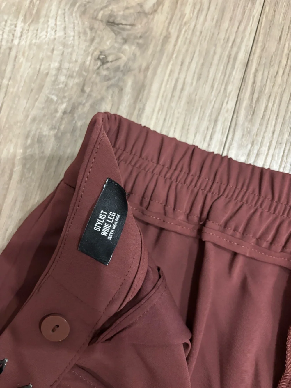 Express Wide Leg Trousers in Rust